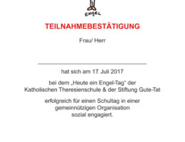 Stiftung Gute Tat - Teilnahmebest