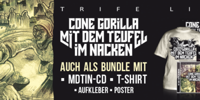 Cone Gorilla - Werbebanner für MDTIN Tonträger